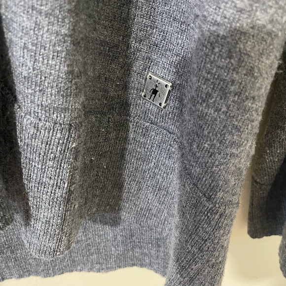 Smartwool Mens Pullover Crew Neck Sweater Size Large Dark Grey Merino Casual‎ - Picture 2 of 6